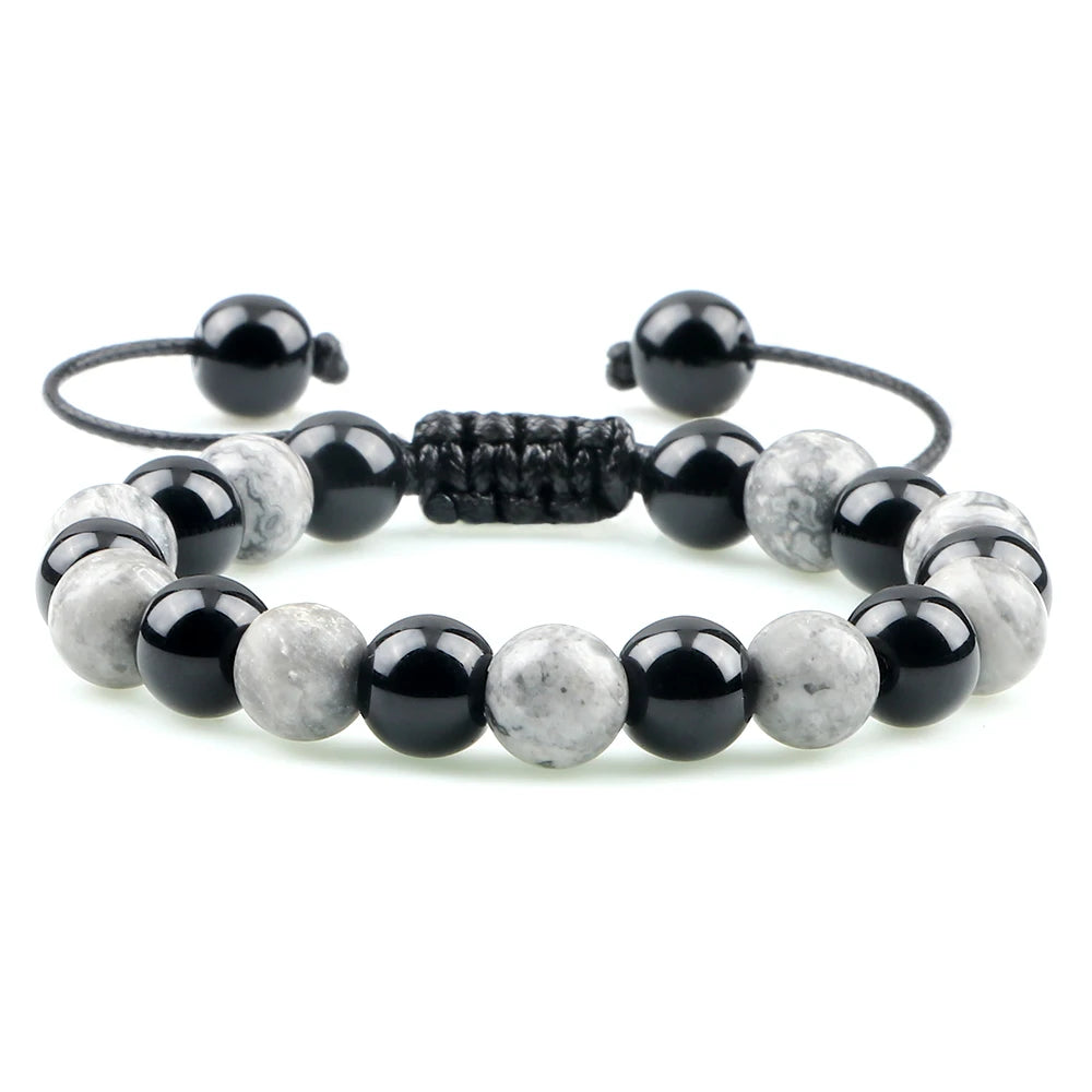 Smooth Elegance Crystal Stone Healing Bracelet