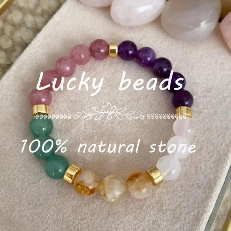 Good luck natural mysterious stone bracelet