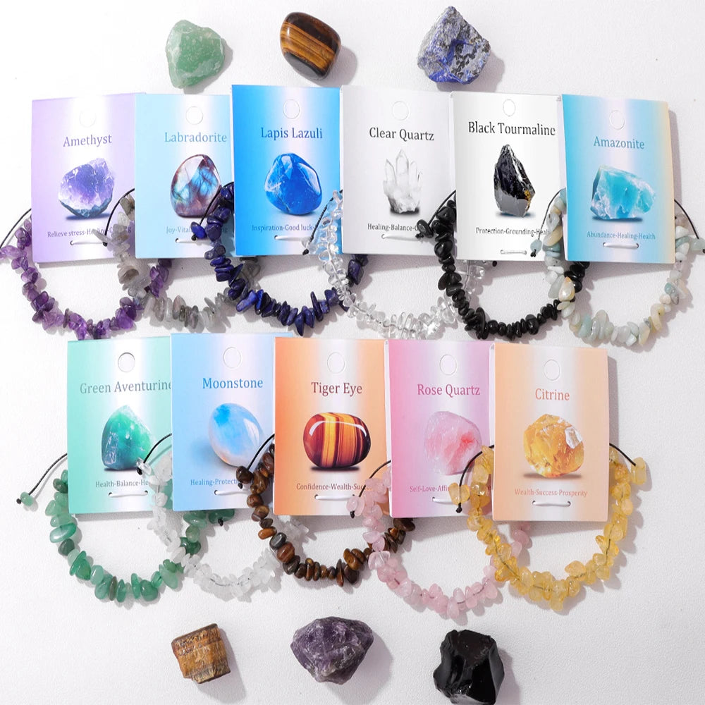 Energy Restoration Natural Stone Chip Beads Bracelet