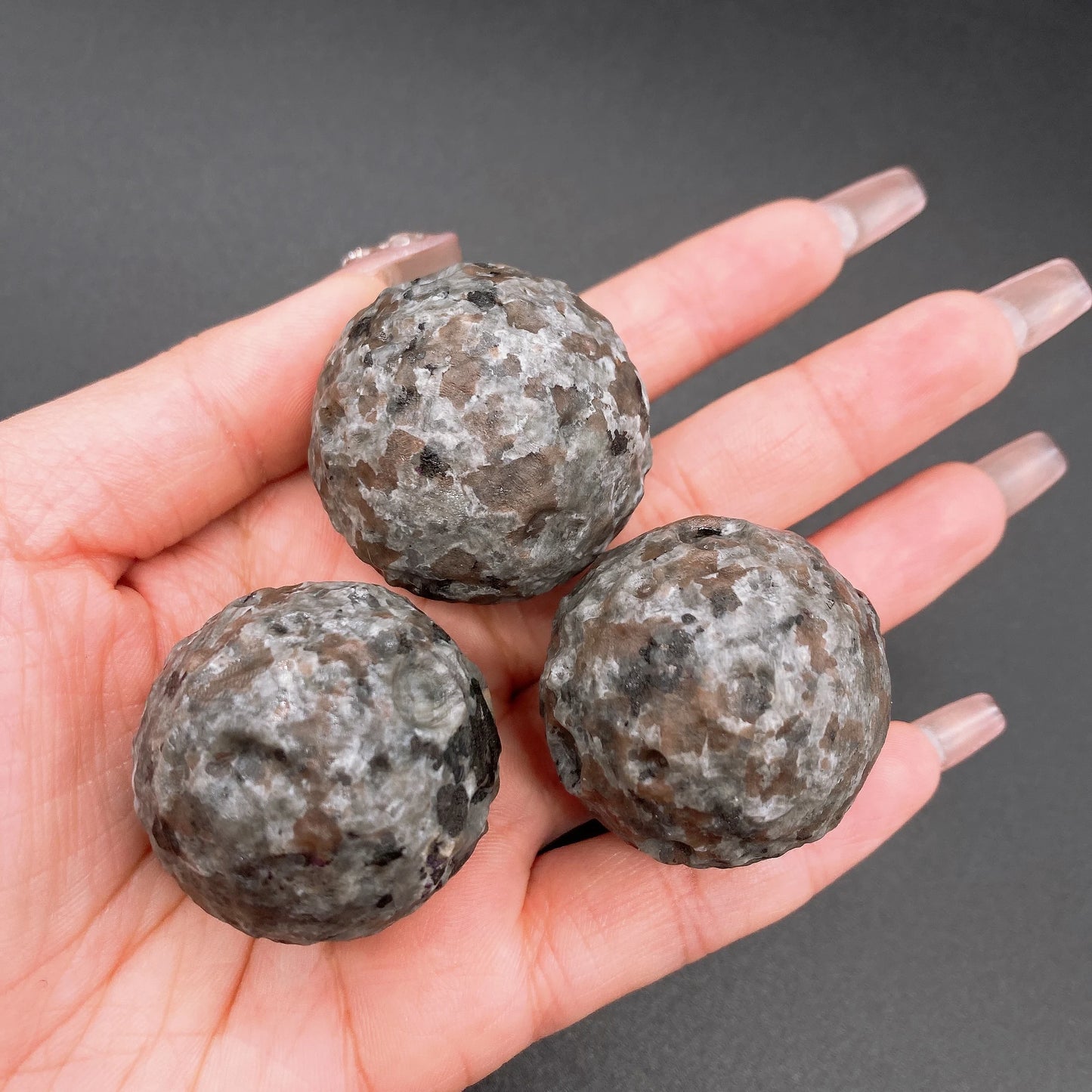 Natural Yooperlite Moon Sphere Crystal 35mm Healing Flame Stone