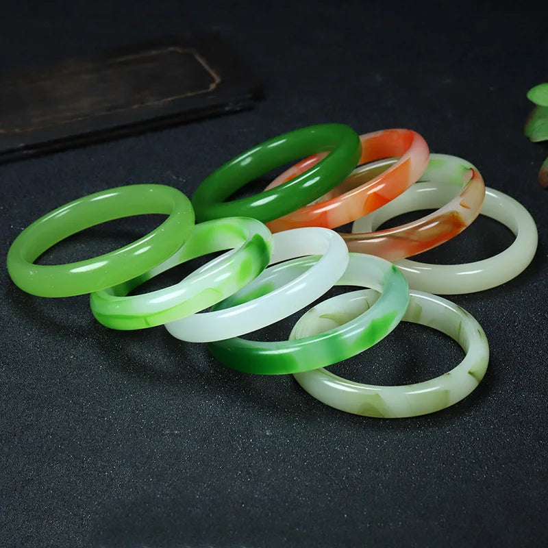 Beautiful Soft Orange & Jade Series Bangles