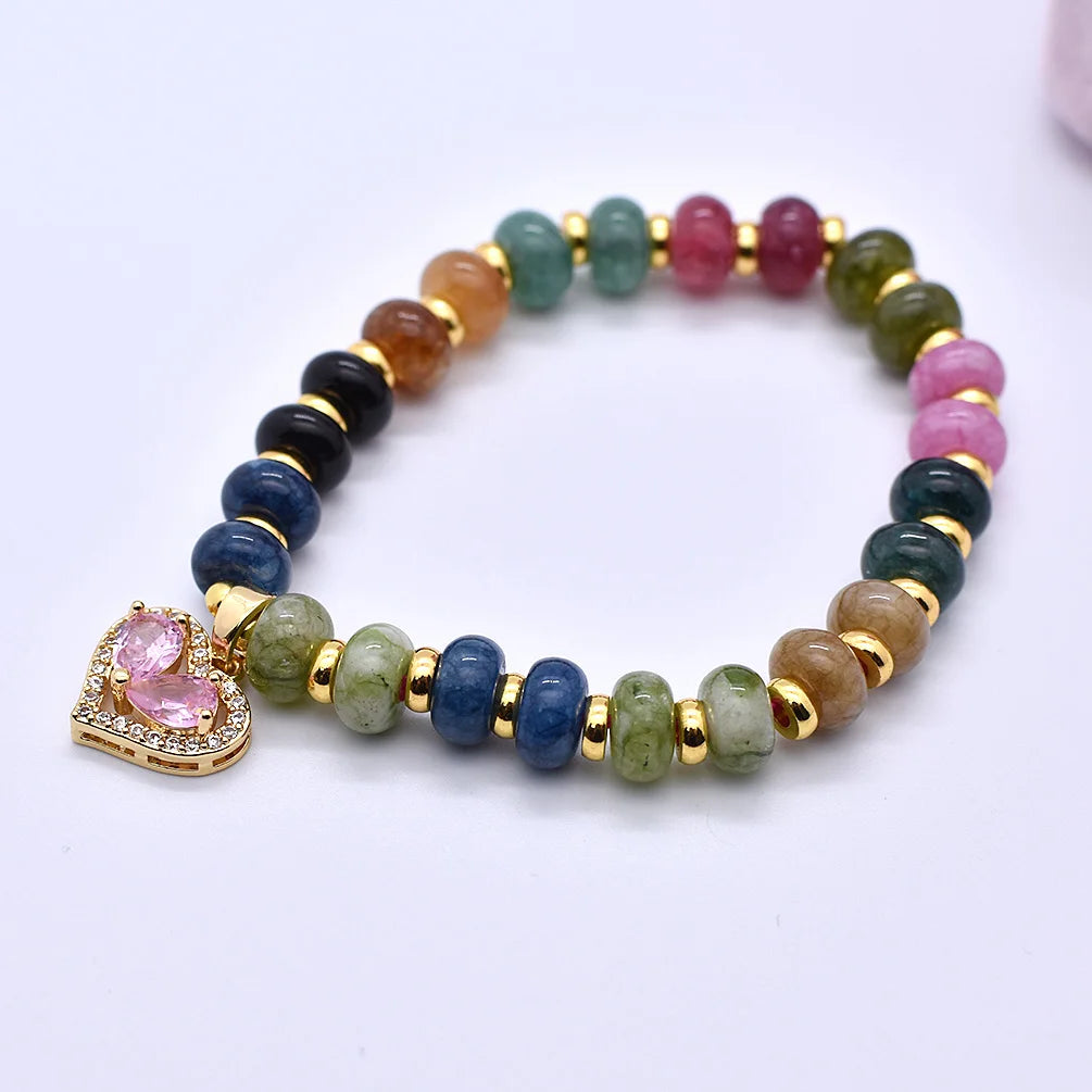 Luxury Heirloom Crystal Droplet Pendant Bracelet