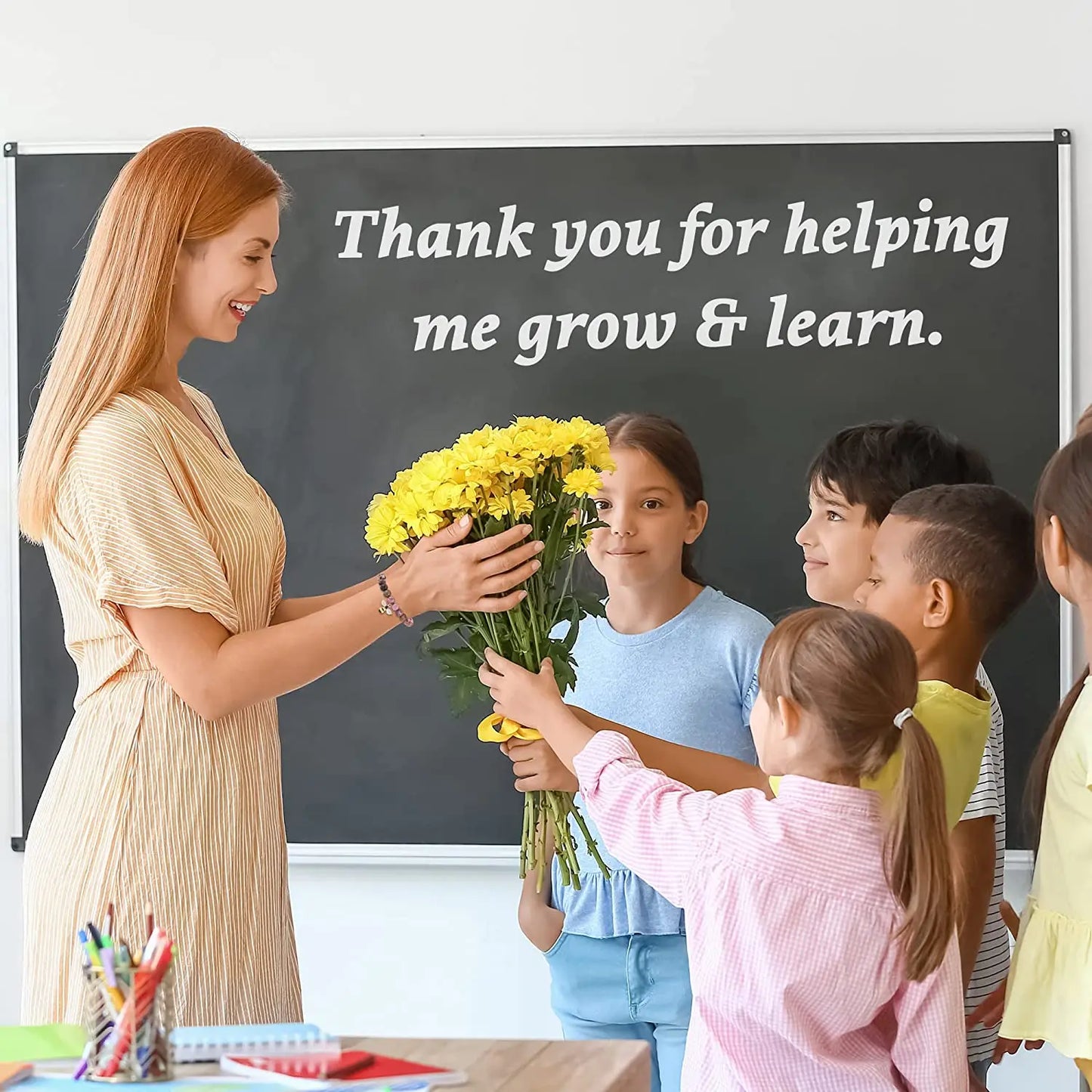 Sophisticated Educator Bee Pendant Healing Spiritual Bracelet with Card