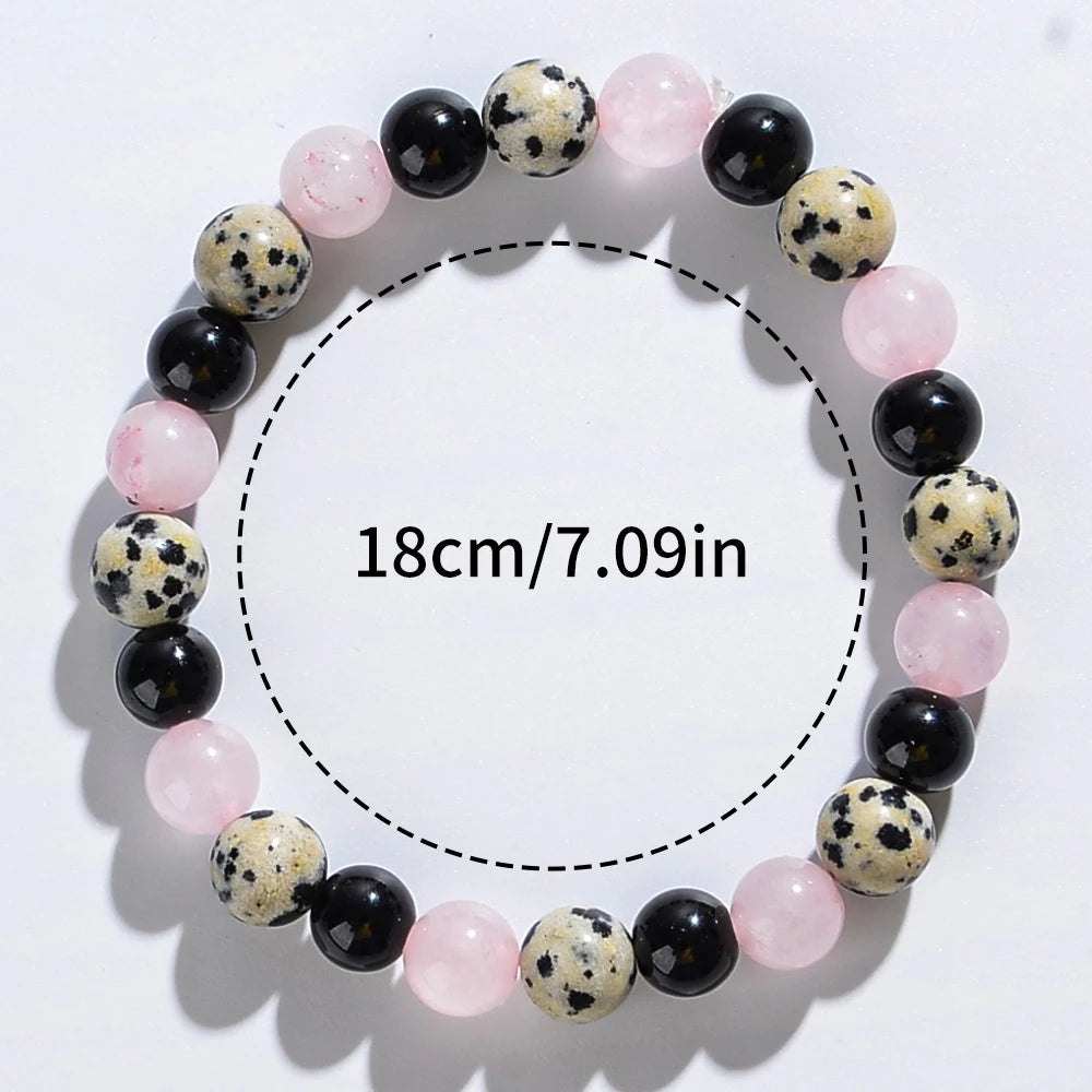 Dalmatian Spotted Releasing Crystal Gemstone Bracelets