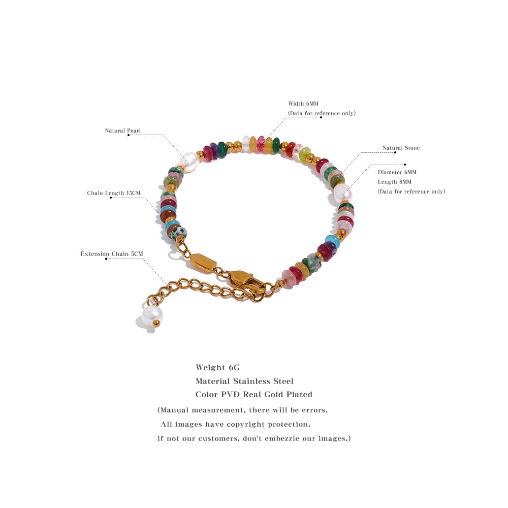 Natural Pearl Purification Stone Luxury Bracelet