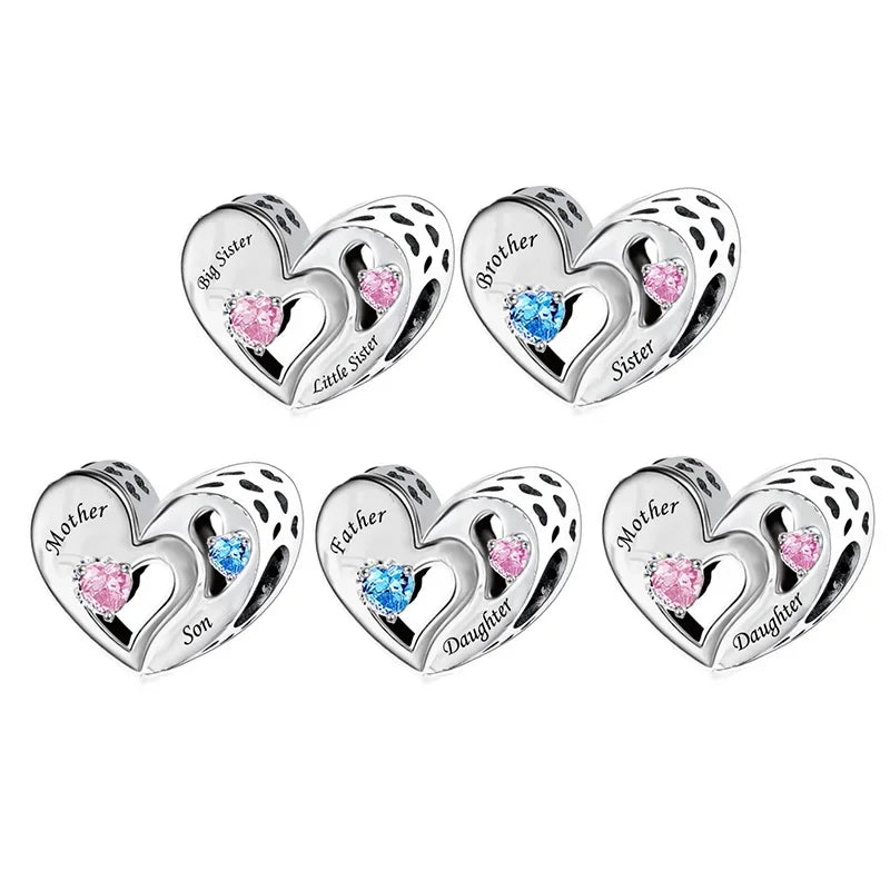 Parent To Child Heart Print Panache Charms