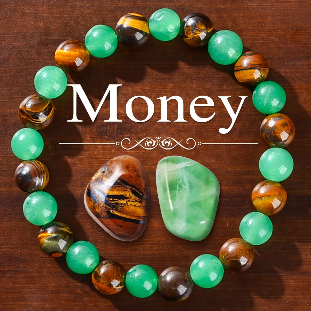 Precious Stone Attraction Set Bracelet with Original Stone