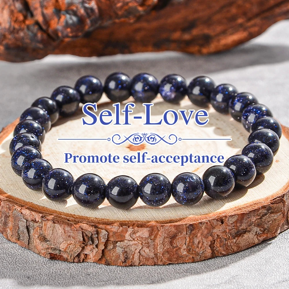 Self Love Natural Gemstone Balance Protection Bracelet