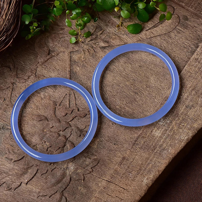 Blue Agate Beauty Jade Chalcedony Bracelet