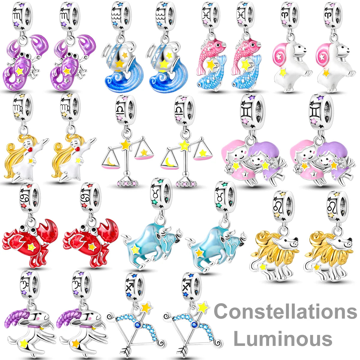 Luminous Constellations Charm Pieces