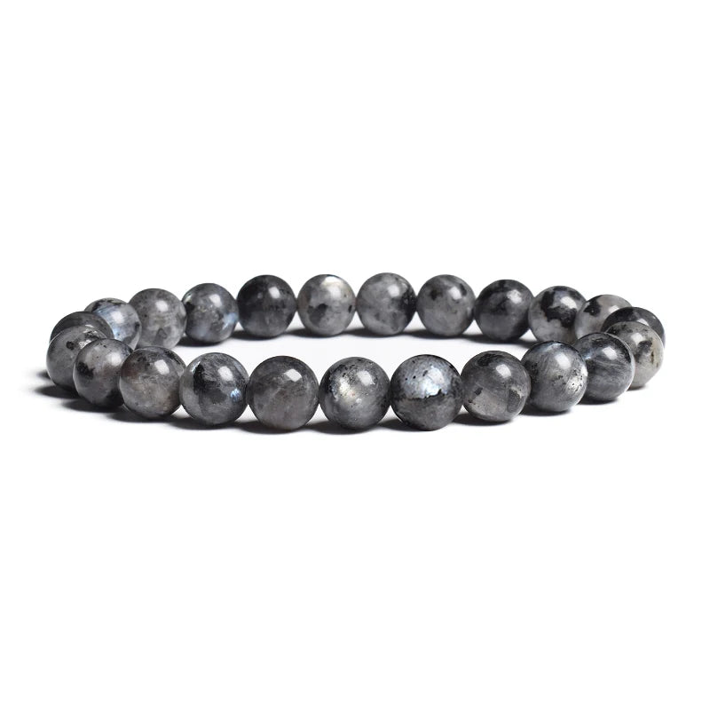 Enchanting Gaze Blue Moonstone India Labradorite Beads Bracelets