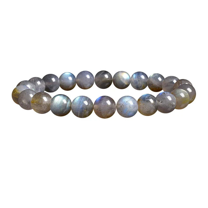 Enchanting Gaze Blue Moonstone India Labradorite Beads Bracelets