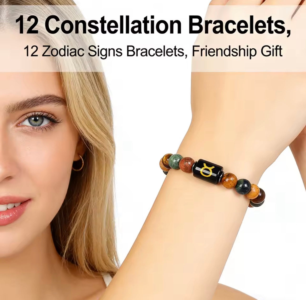 Crystal Cosmic Zodiac Sign Bracelet Constellation Bracelet