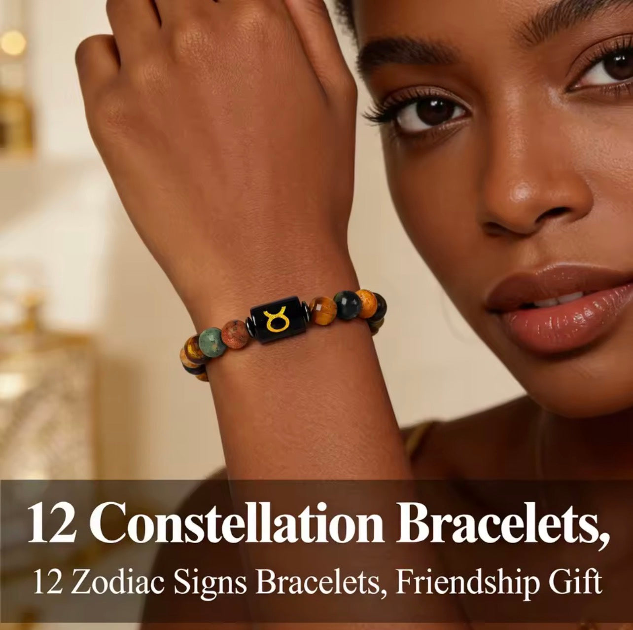 Crystal Cosmic Zodiac Sign Bracelet Constellation Bracelet