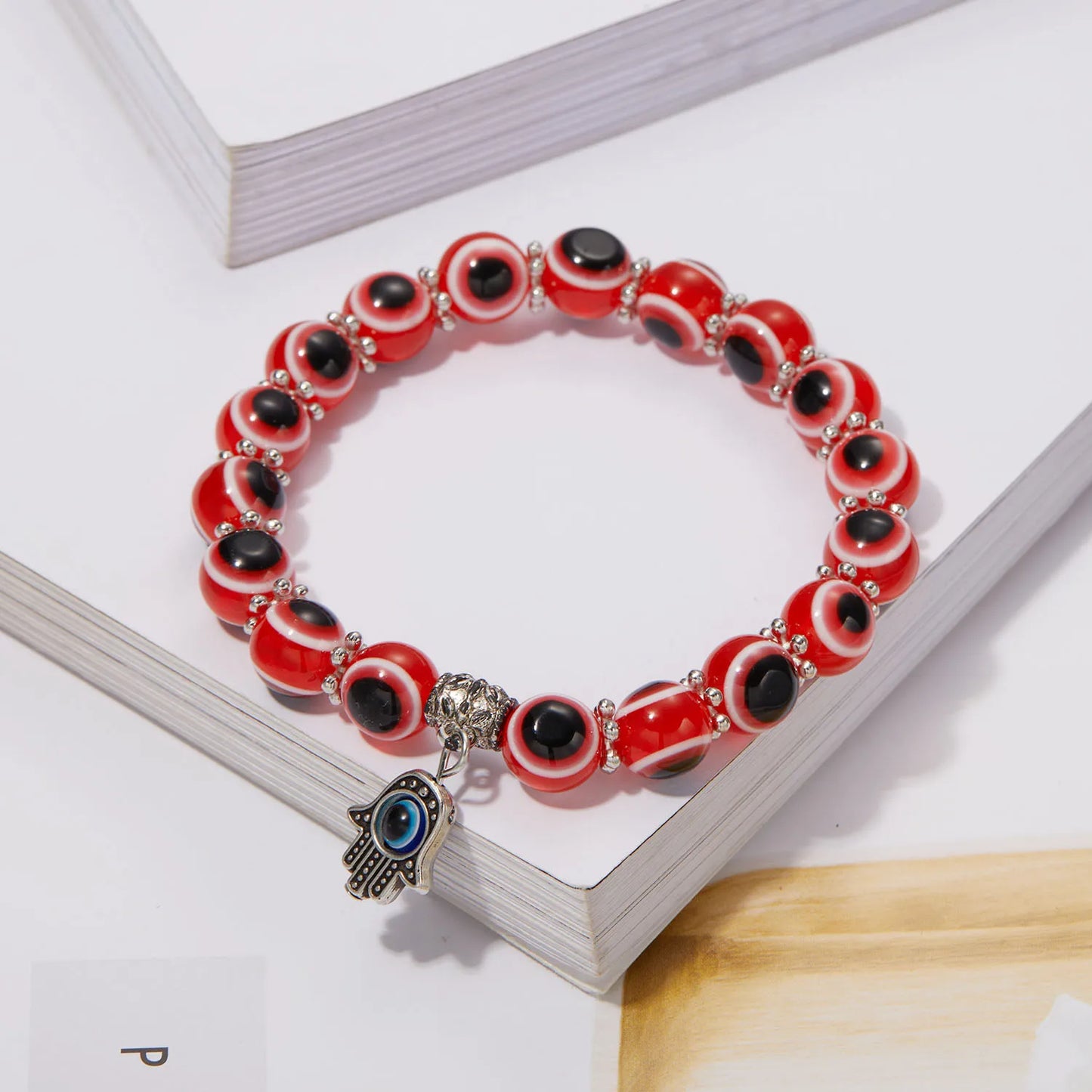Lucky Blue Evil Eye Beaded Protection Bracelet