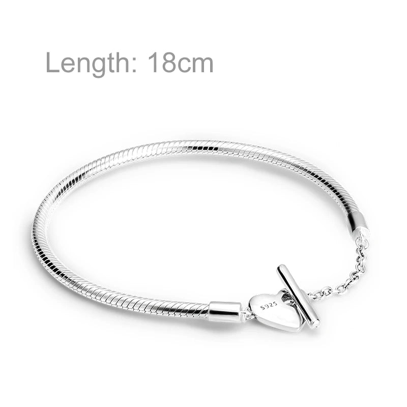 Charm Add-on Sterling Silver Pendant Bracelet