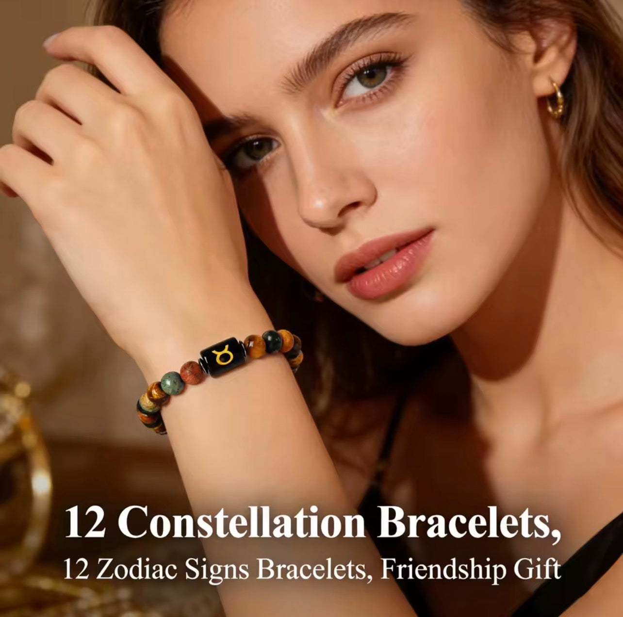 Crystal Cosmic Zodiac Sign Bracelet Constellation Bracelet