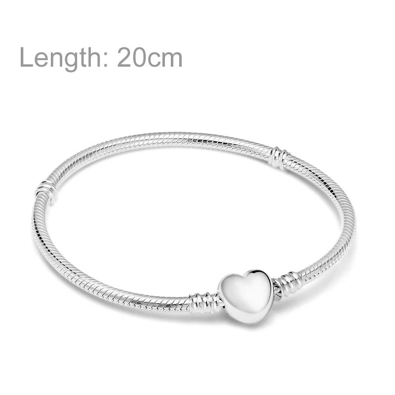 Charm Add-on Sterling Silver Pendant Bracelet