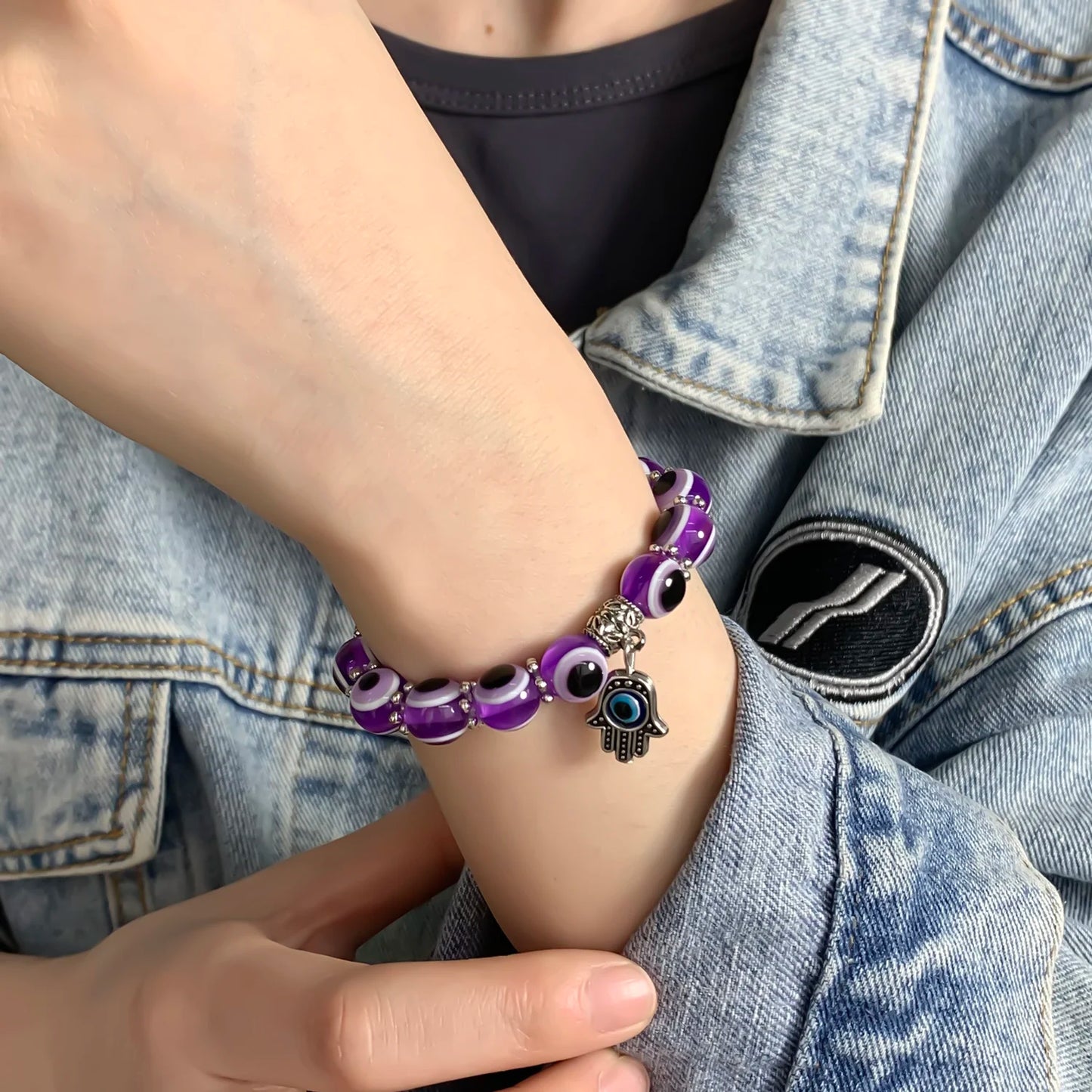 Lucky Blue Evil Eye Beaded Protection Bracelet