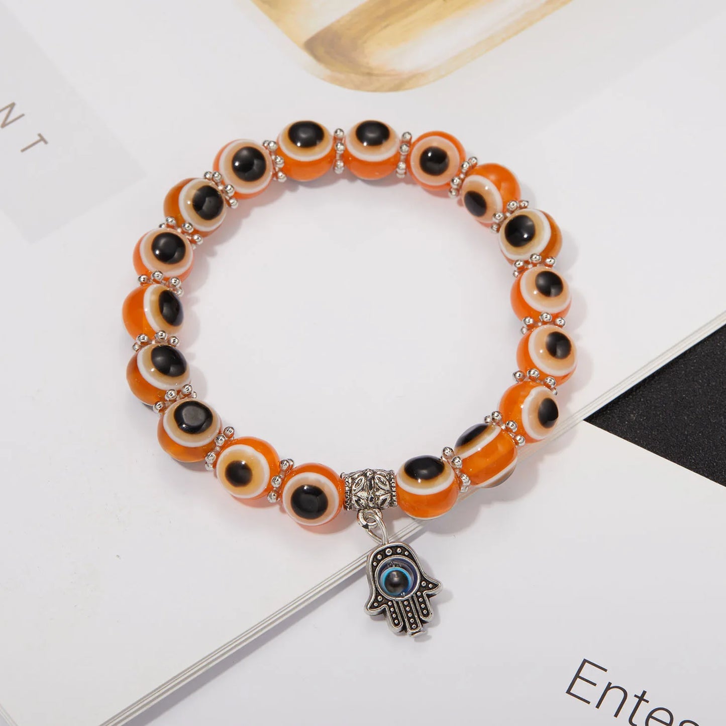 Lucky Blue Evil Eye Beaded Protection Bracelet