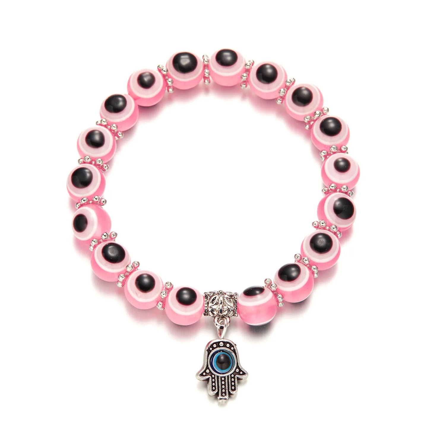 Lucky Blue Evil Eye Beaded Protection Bracelet