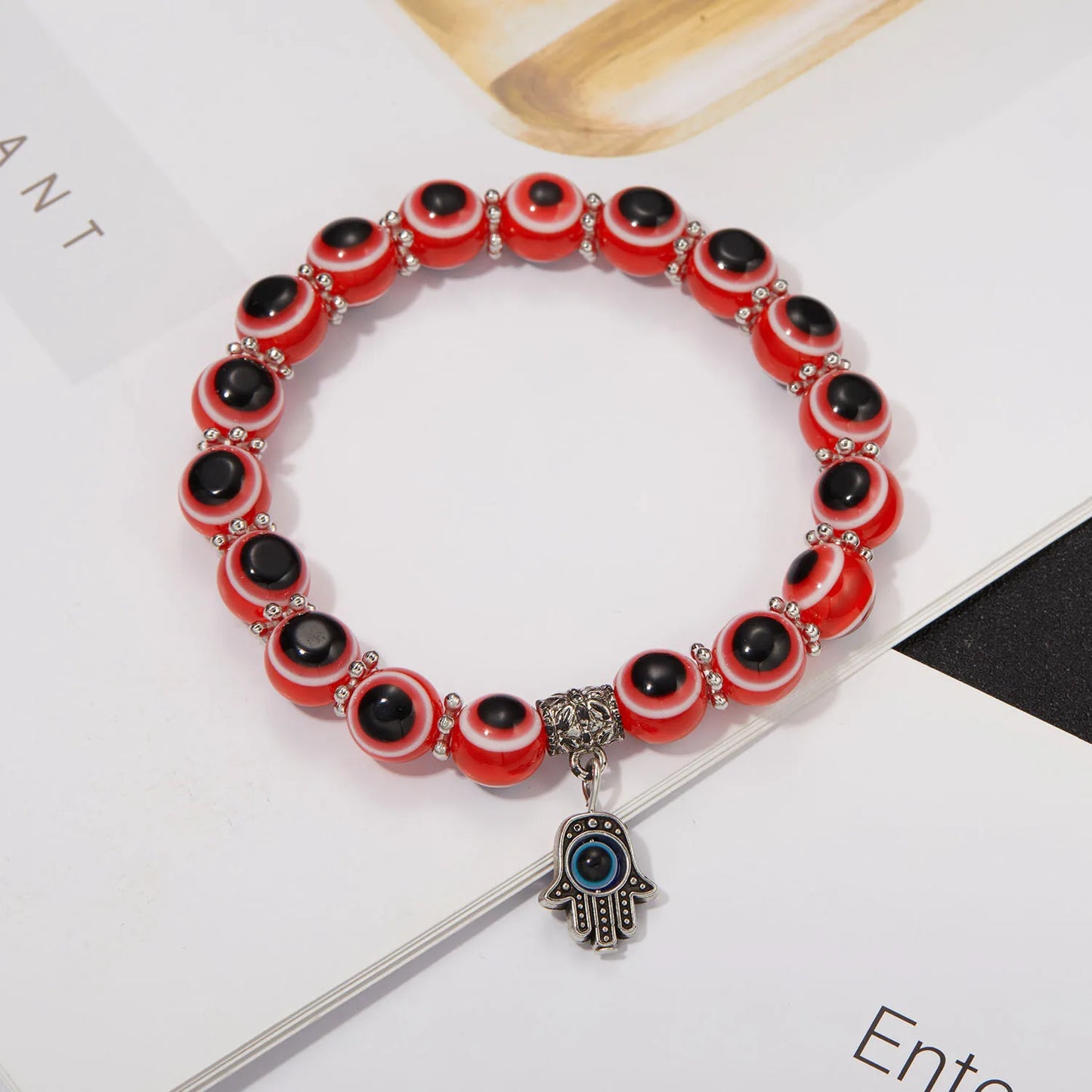 Lucky Blue Evil Eye Beaded Protection Bracelet