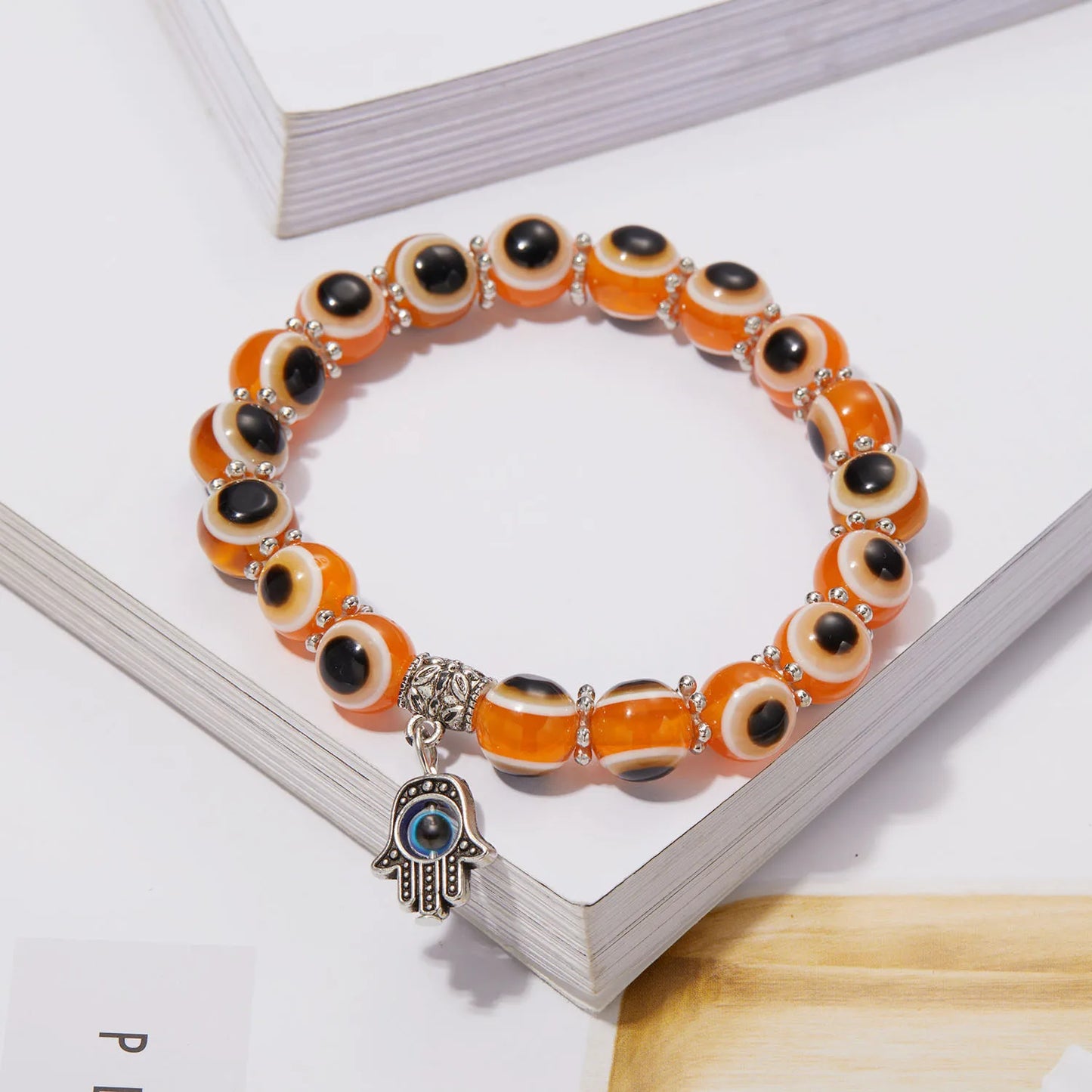 Lucky Blue Evil Eye Beaded Protection Bracelet