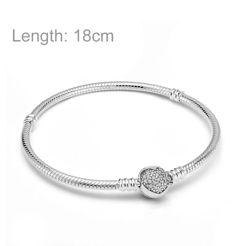 Charm Add-on Sterling Silver Pendant Bracelet