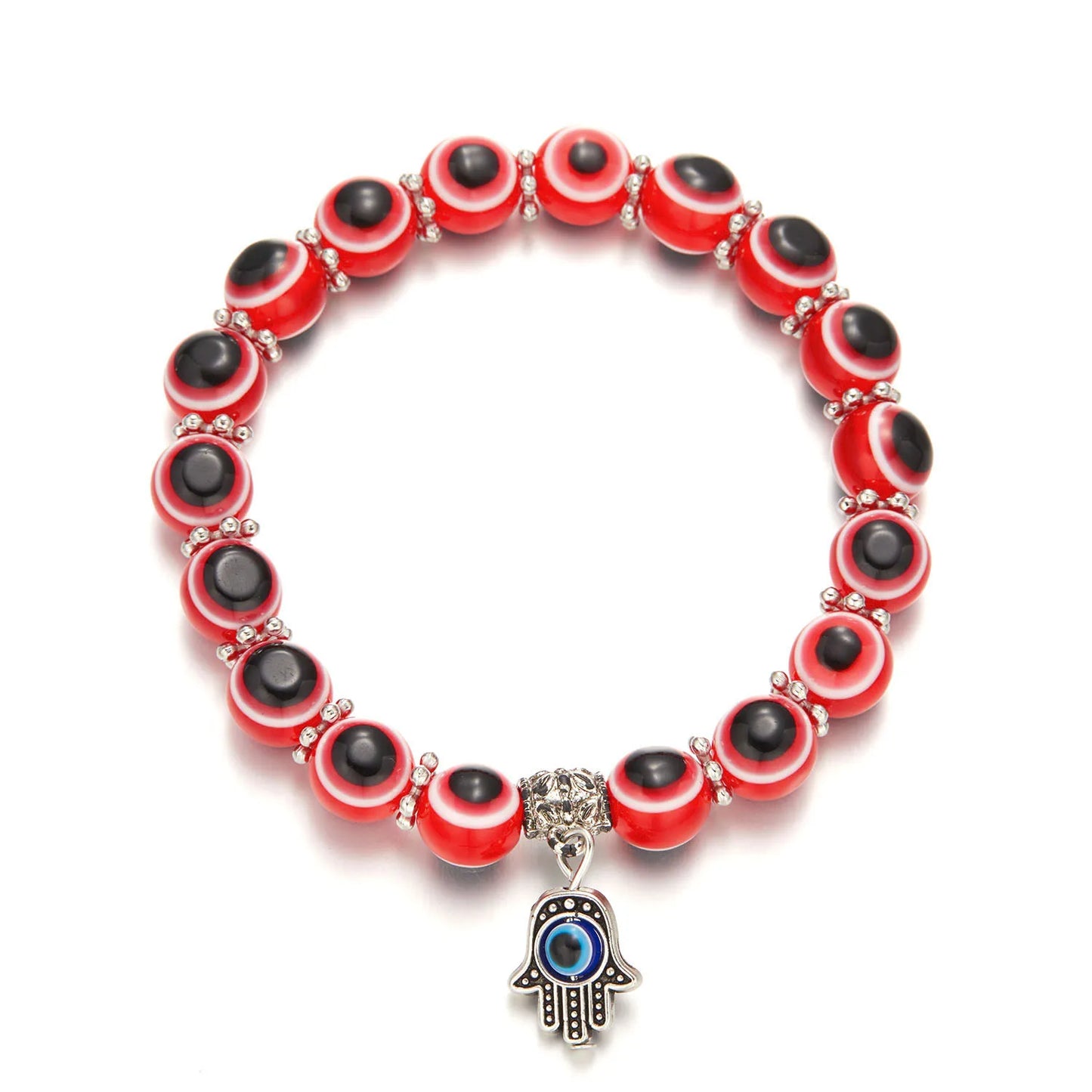Lucky Blue Evil Eye Beaded Protection Bracelet