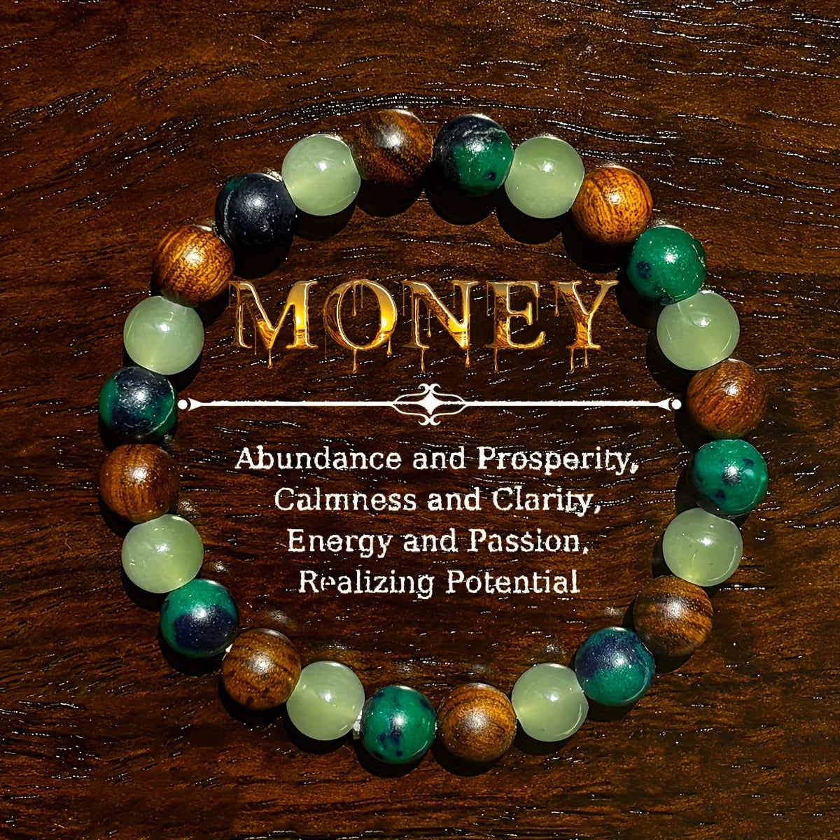 Attraction Crystal Wealth and Prosperity Natural Stone Bracelet