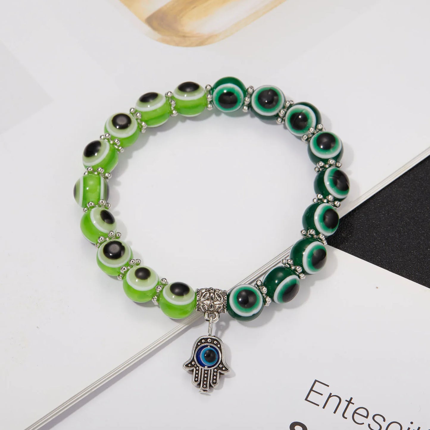 Lucky Blue Evil Eye Beaded Protection Bracelet