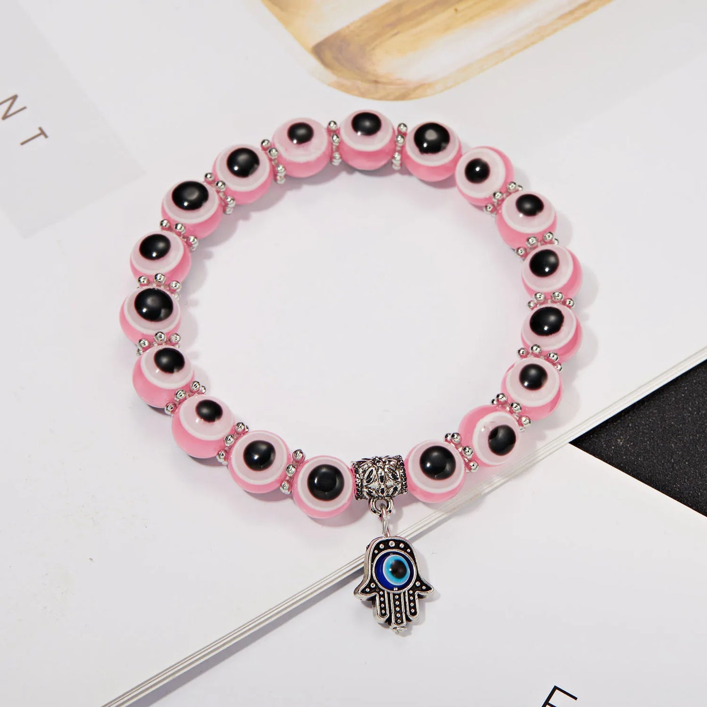 Lucky Blue Evil Eye Beaded Protection Bracelet