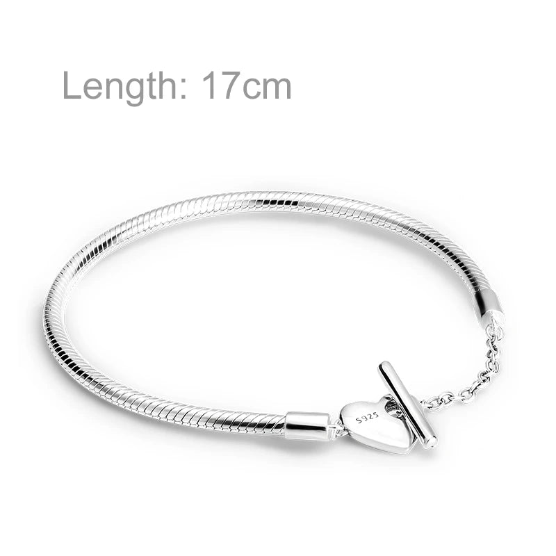 Charm Add-on Sterling Silver Pendant Bracelet