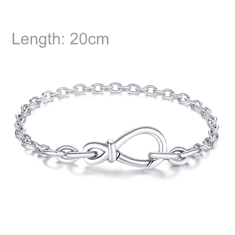 Charm Add-on Sterling Silver Pendant Bracelet