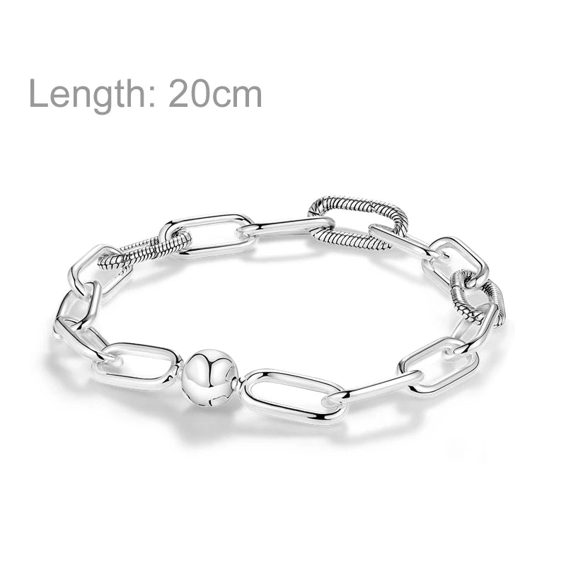 Charm Add-on Sterling Silver Pendant Bracelet