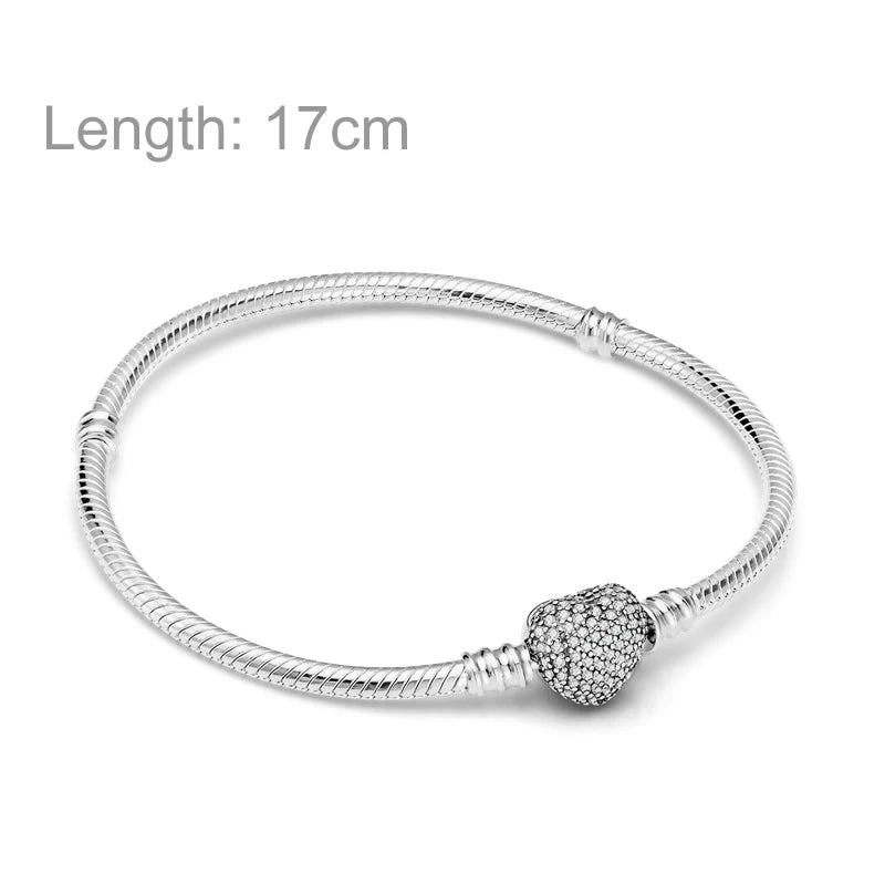 Charm Add-on Sterling Silver Pendant Bracelet