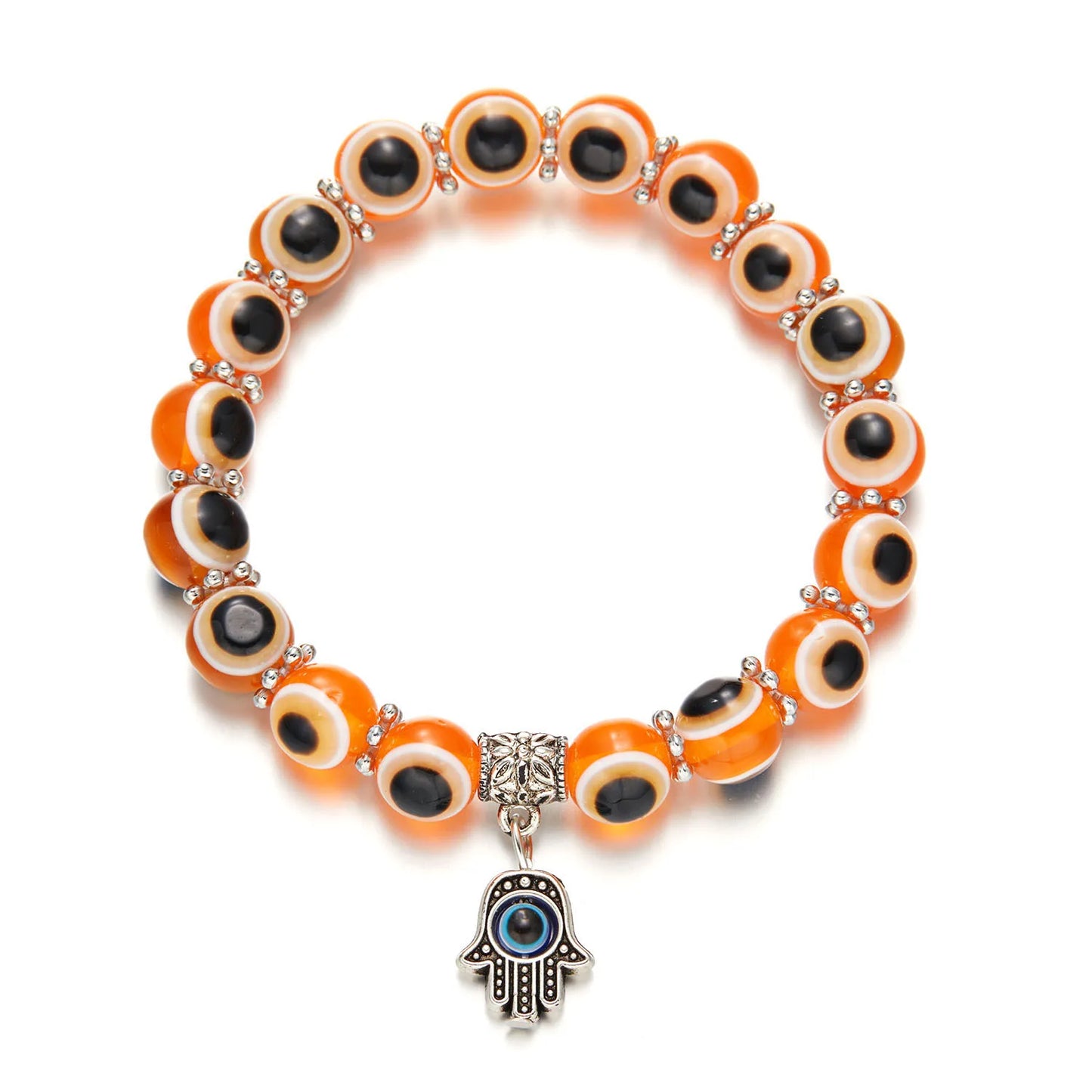 Lucky Blue Evil Eye Beaded Protection Bracelet