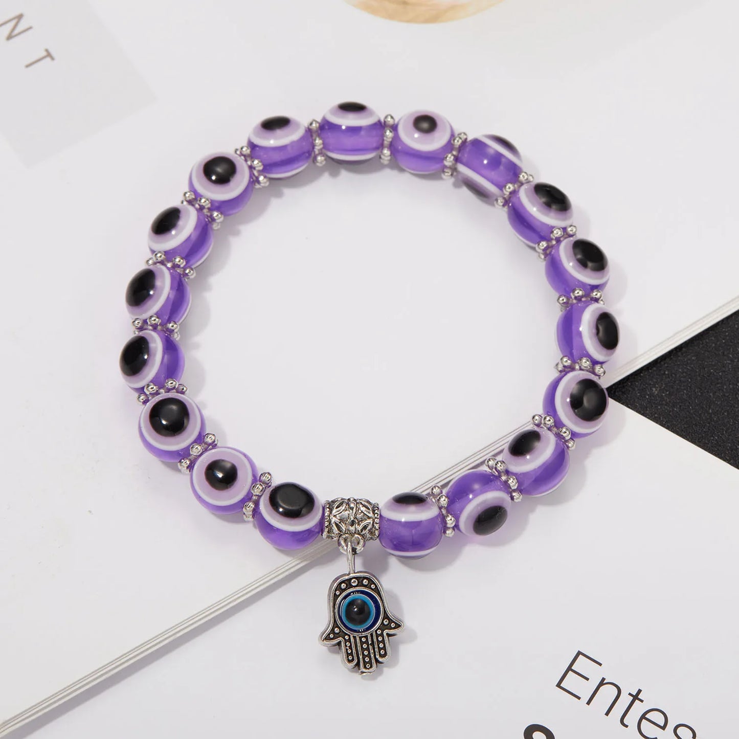 Lucky Blue Evil Eye Beaded Protection Bracelet
