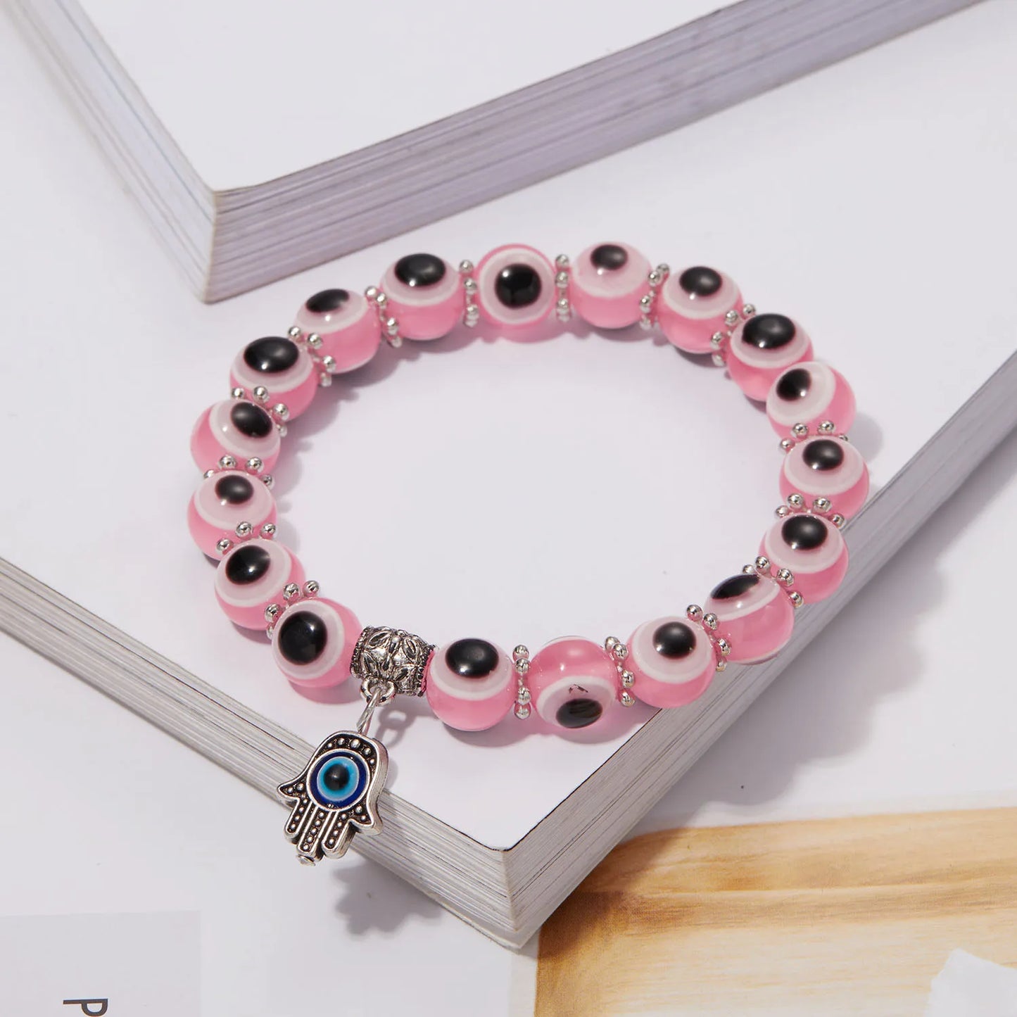 Lucky Blue Evil Eye Beaded Protection Bracelet