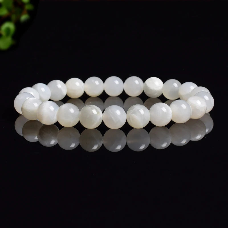 Enchanting Gaze Blue Moonstone India Labradorite Beads Bracelets