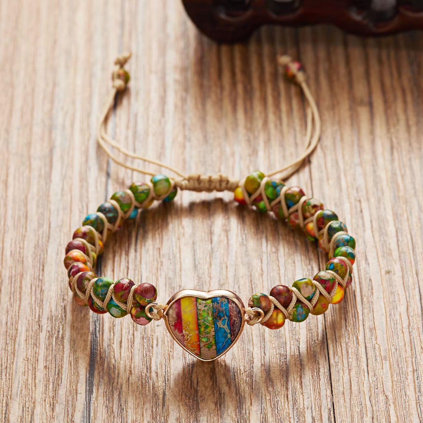 The Hearts Double Layer Natural Stone Bracelets
