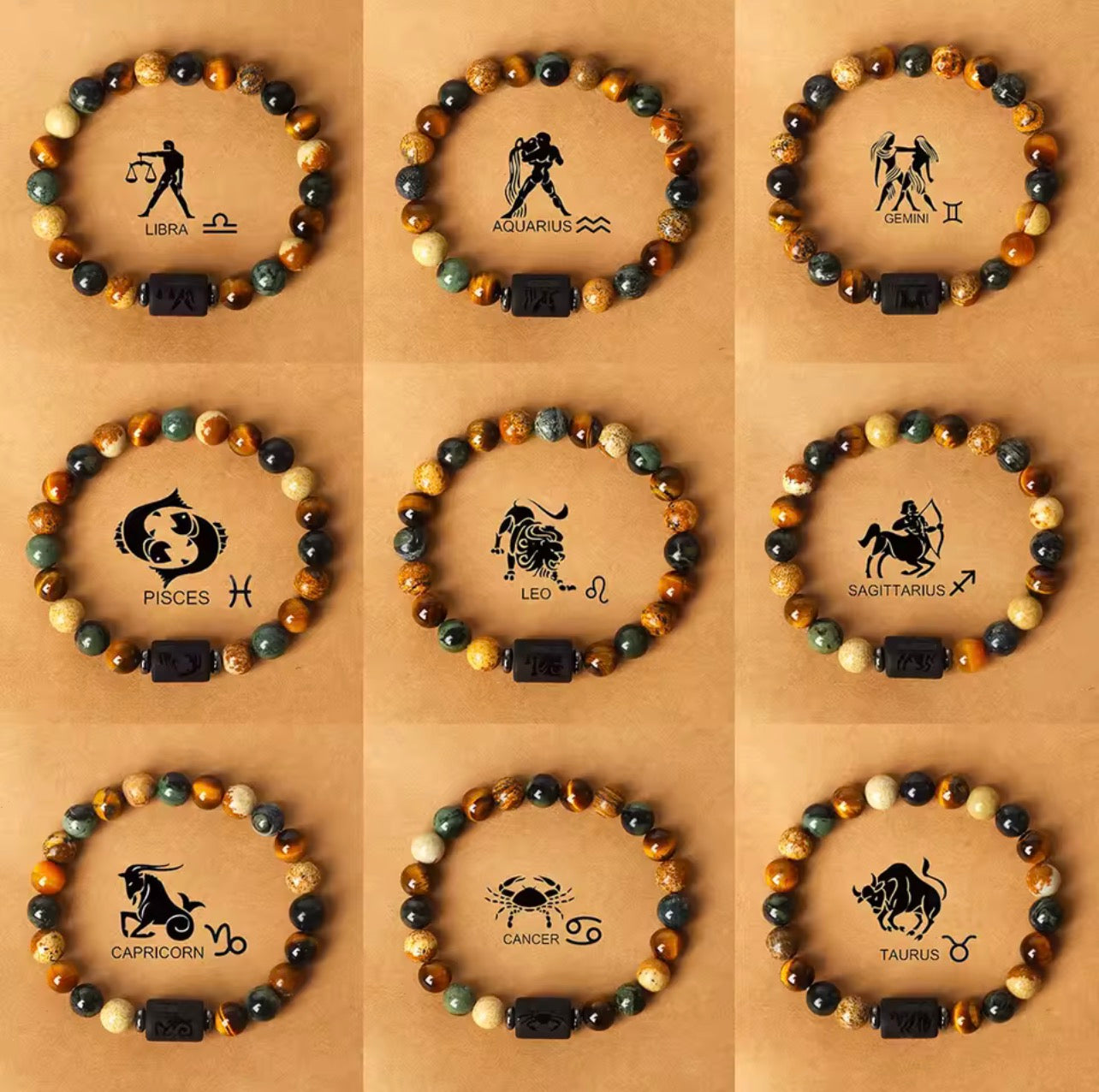 Crystal Cosmic Zodiac Sign Bracelet Constellation Bracelet