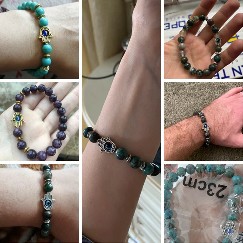 Fatima Hand & Evil Eye Charm Protection Bracelets