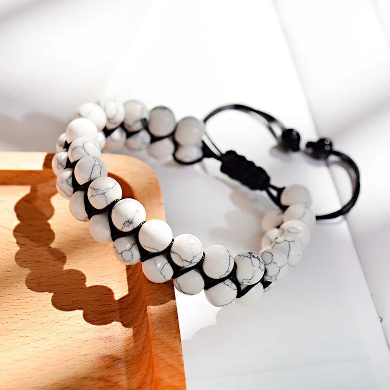 Natural Stone Double Layer Healing Bracelets
