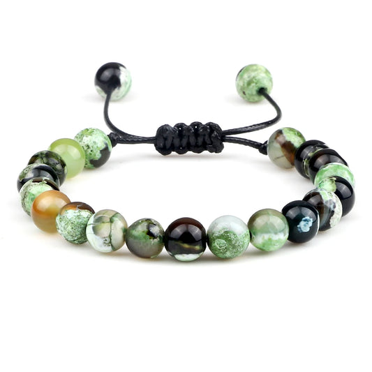 Fire Healing Natural Stone Crystal Charm Bracelets