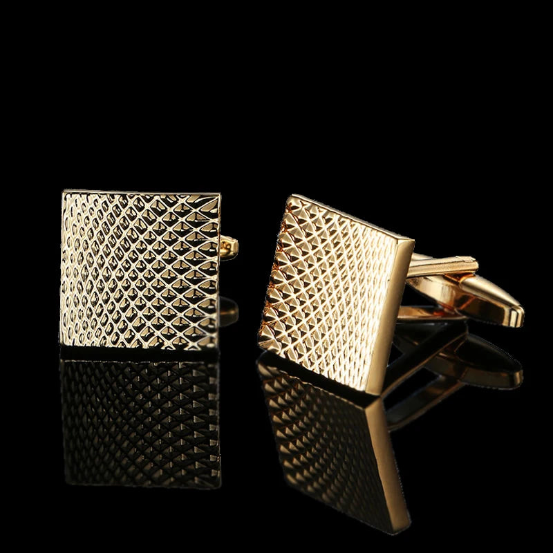 Luxurious Gold Design Healing Copper Cuff Links