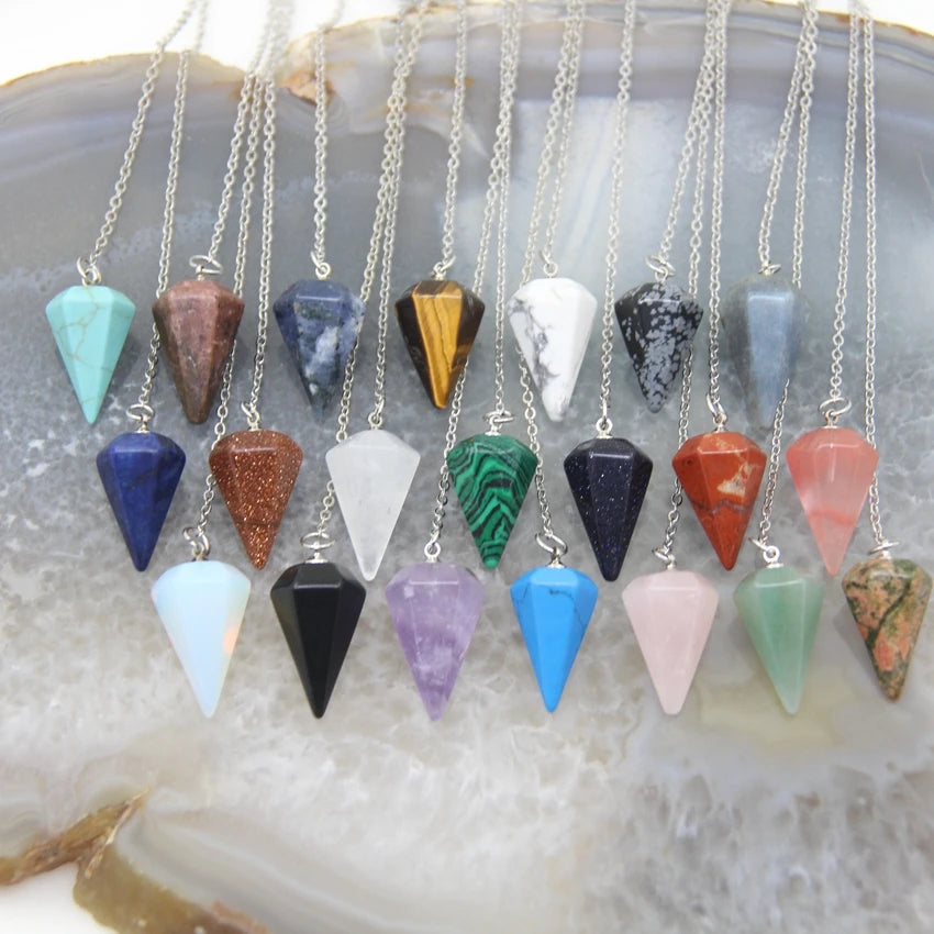 Spiritual Divination Cone Crystal Pendulums