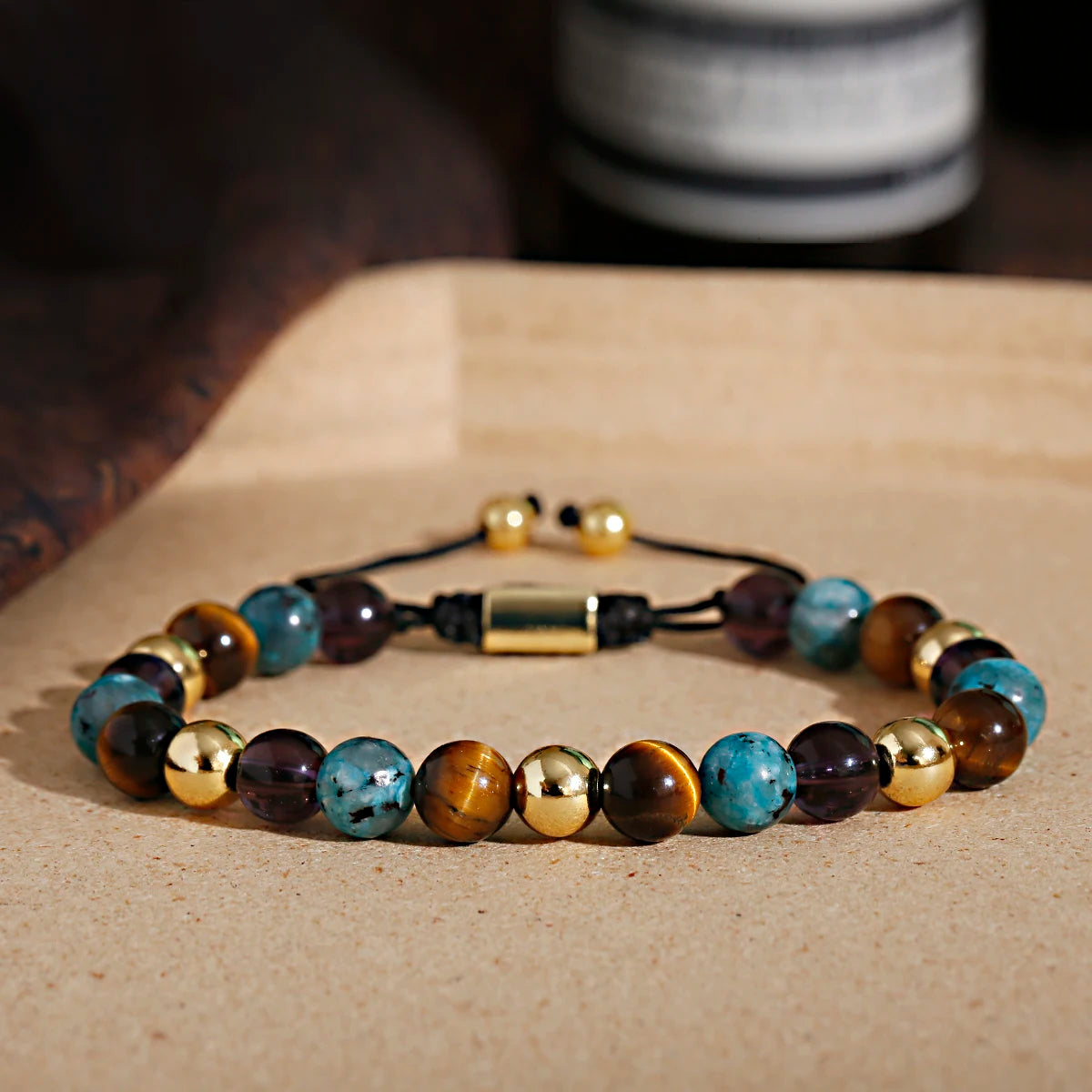 Chatoyancy Mix Tiger Eye Onyx Natural Stone Bracelets