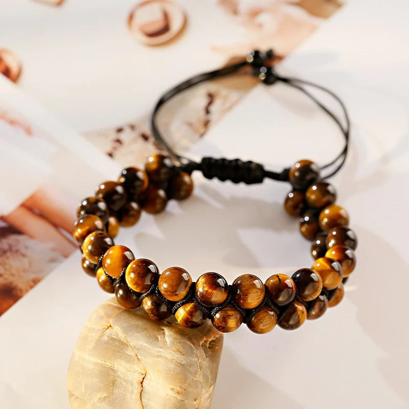 Natural Stone Double Layer Healing Bracelets