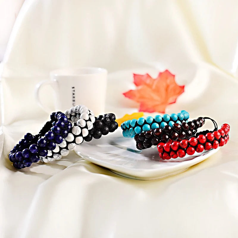 Natural Stone Double Layer Healing Bracelets